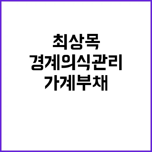 가계부채 증가 최상…