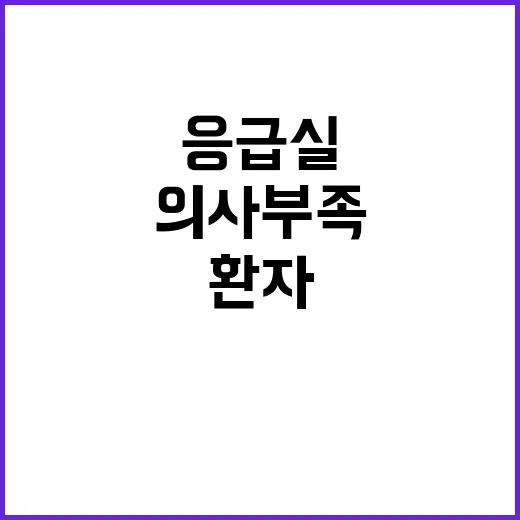 의사 부족 응급실 …