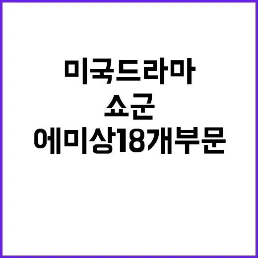 쇼군 에미상 18개 부문 수상 소문난 미국 드라마!