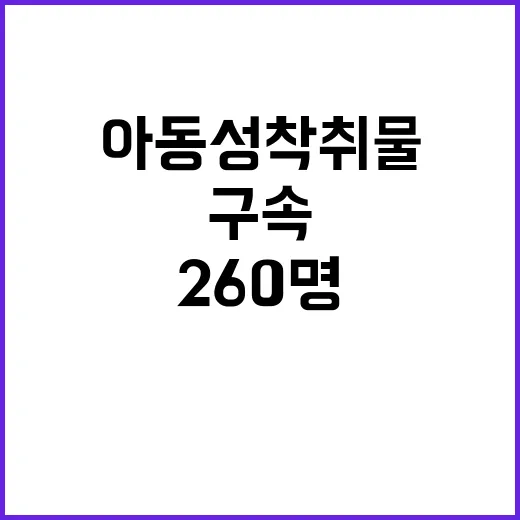 아동 성착취물 미국에서 구속된 260명의 비밀!