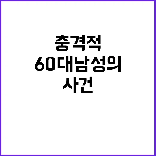 유치장 폭행 사건 60대 남성의 충격적 행동!