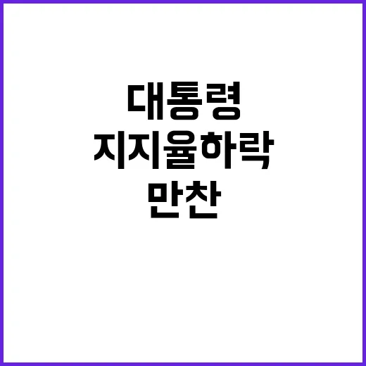 지지율 하락 윤 대…