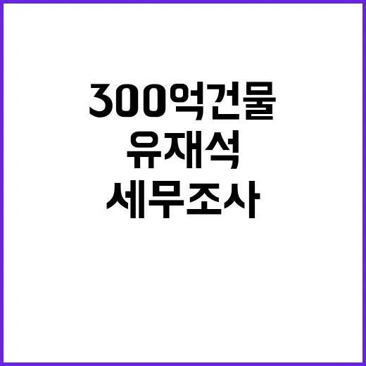 유재석 세무조사 결…