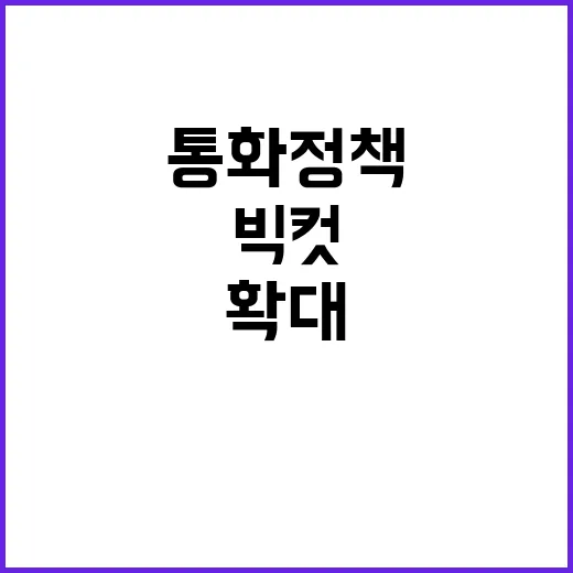 빅컷 통화정책 여력…