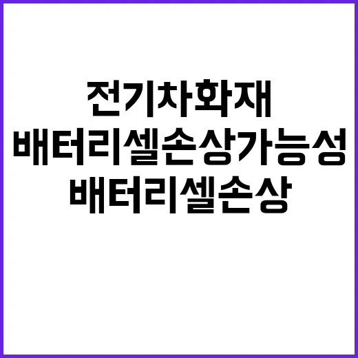 전기차 화재 배터리…