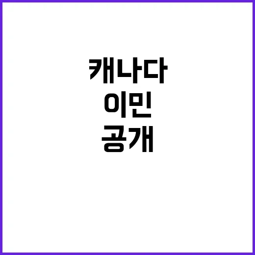 이민 캐나다 준비의…