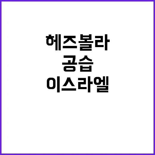 헤즈볼라 이스라엘 공습 후 미국의 정의는?