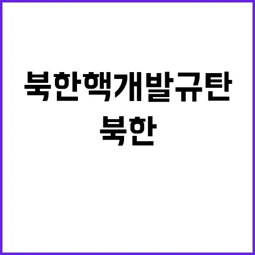 북한 핵 개발 규탄 군 협력 국가들 깊은 우려!