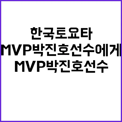 한국토요타 MVP …