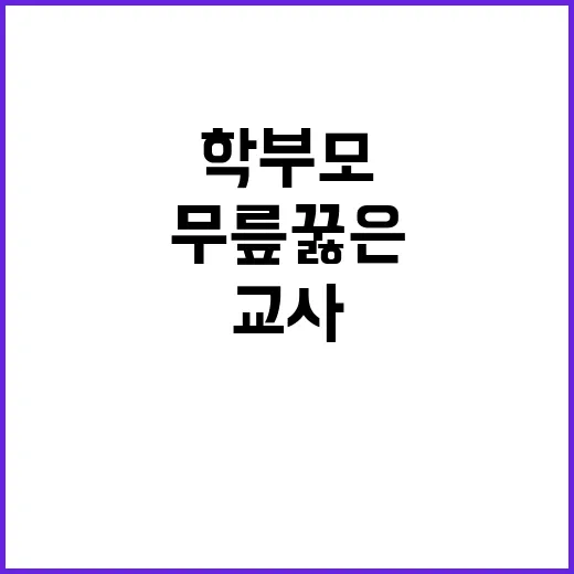 교사 학부모 앞에서…