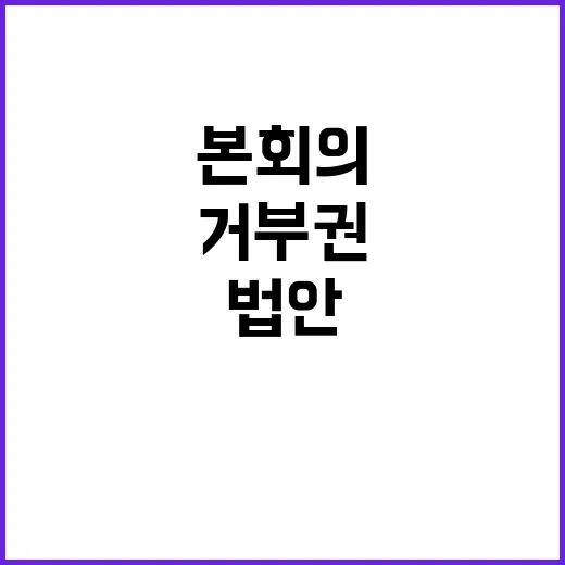 거부권 법안 폐기 …