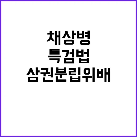 특검법 삼권분립 위…