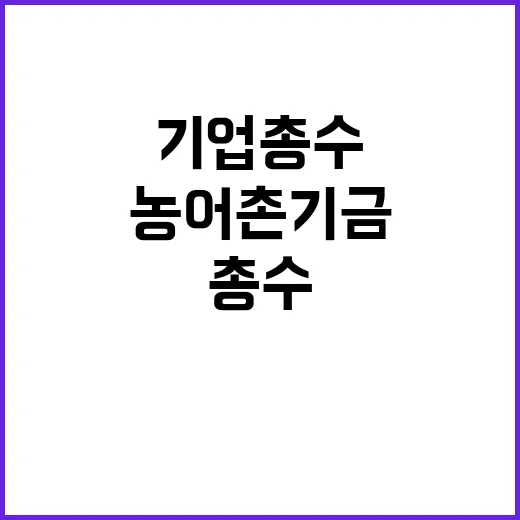 농어촌기금 기업총수 국감 참석 요청한 야당!