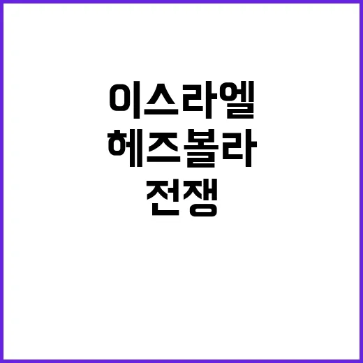 이스라엘 헤즈볼라와…