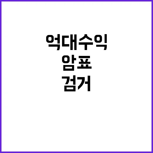 암표 20대 검거 억대 수익의 충격 진실!