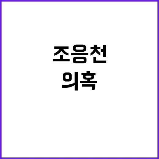 조응천 김대남 의혹…