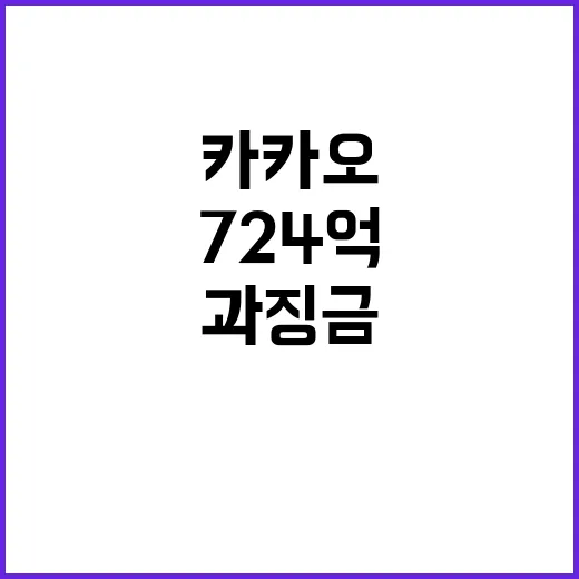 과징금 724억 카…