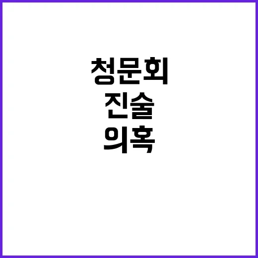 검찰 청문회 진술 …