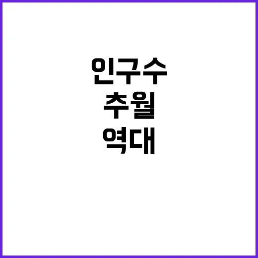 60대 인구수 역대…