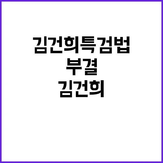 김건희 특검법 부결…