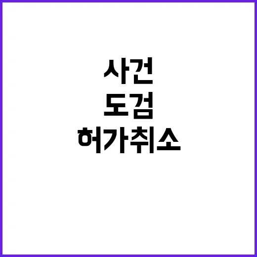 도검 허가 취소 사…