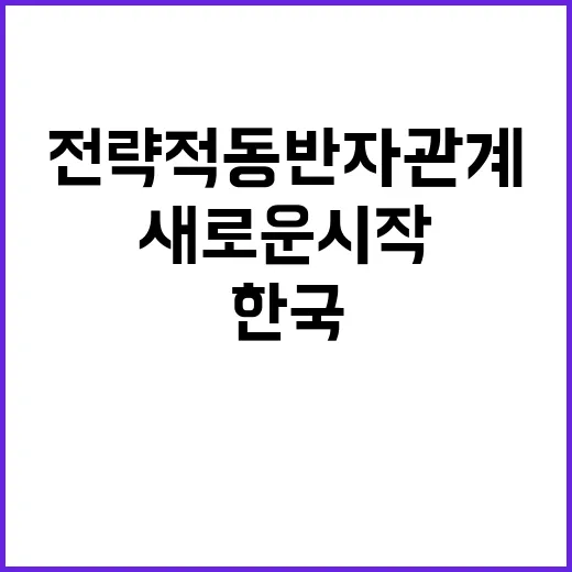 전략적 동반자 관계…