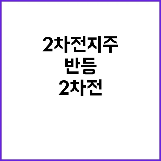 2차전지주 반등 그…