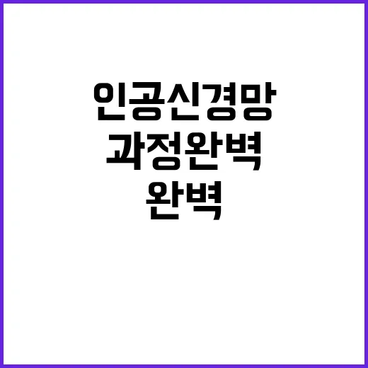 인공신경망 결과 도…