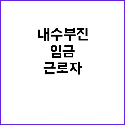 내수 부진 임금근로자 20% 월 200만원 이하!