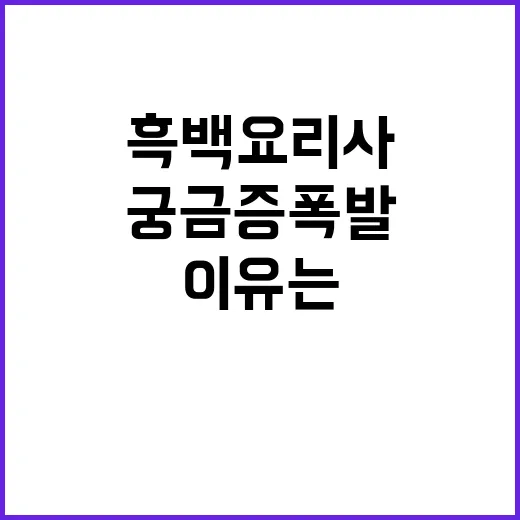 “흑백요리사” 사과…