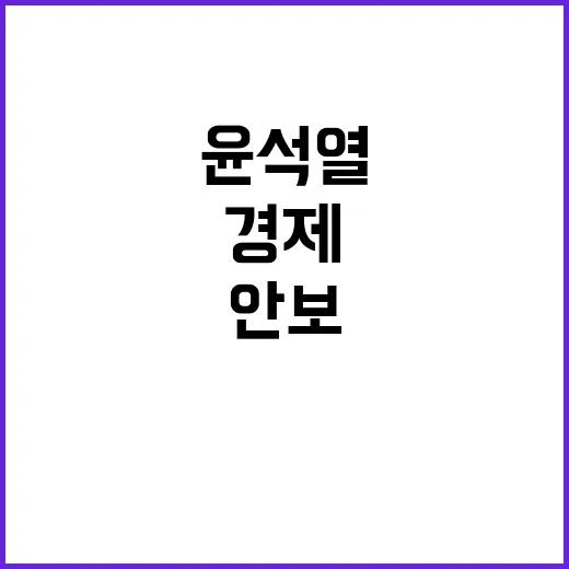 안보·경제·투자 윤석열의 중국에 대한 반격!