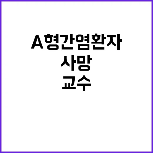 A형 간염환자 출혈…