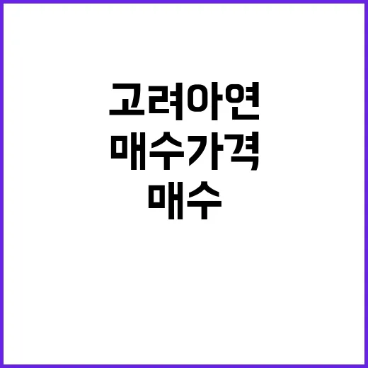 고려아연 매수 가격 조정 여부 내일 결정!