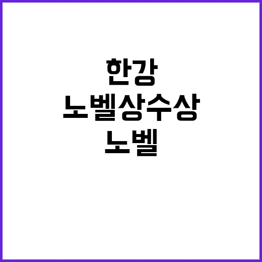 한강 노벨상 수상 기념 특집 방송 시작!