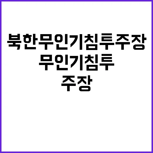 북한 무인기 침투 주장…군 사실 확인 불가!