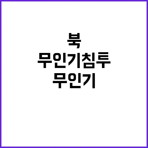 무인기 침투 북의 …