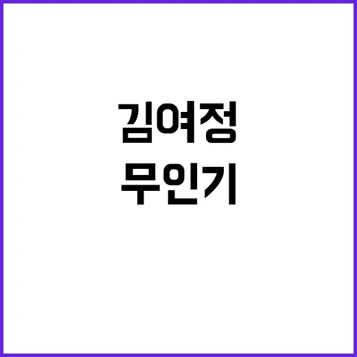 무인기 침범 김여정…