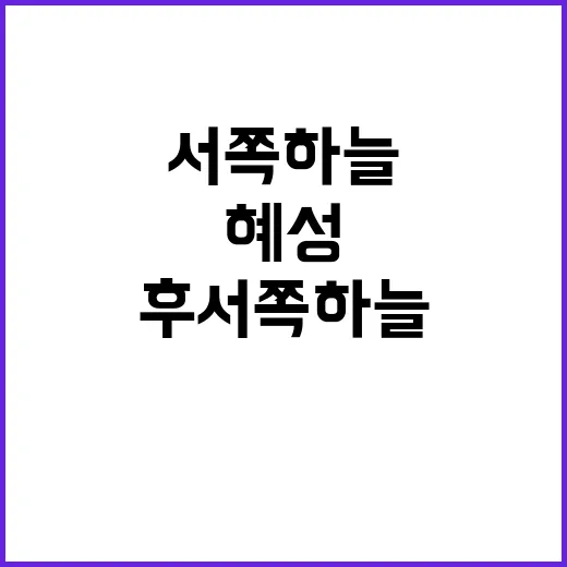 혜성 감상 해가 진…