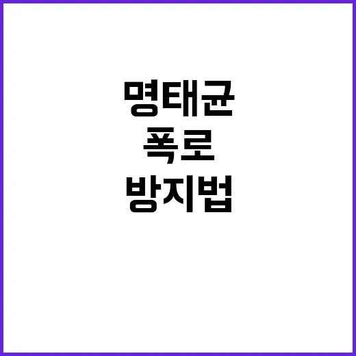 명태균 방지법 민주당의 국민 기만 폭로!