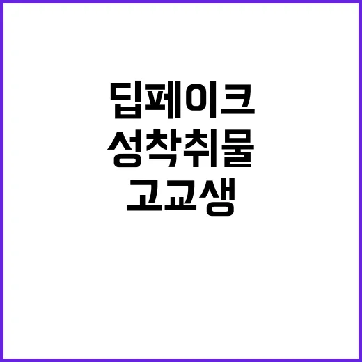 딥페이크 성착취물 …