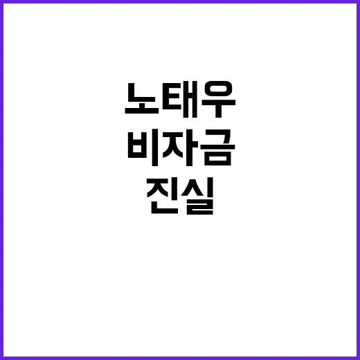 비자금 의혹 노태우…