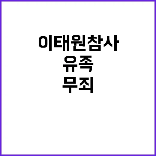 이태원참사 무죄 유…