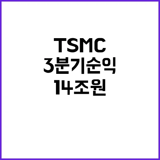 TSMC 3분기 순…