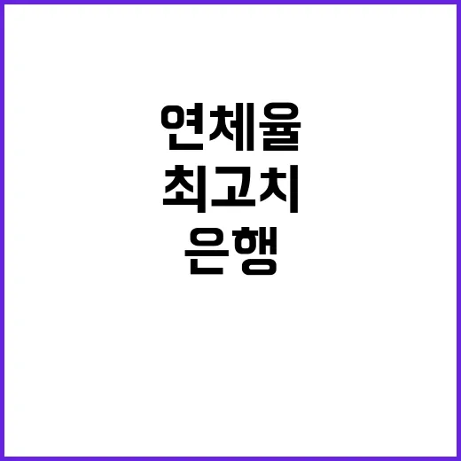 은행연체율 최고치 기록···69개월 만에 0.53%!