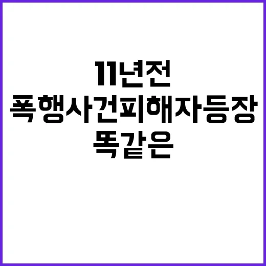 폭행사건 피해자 등…