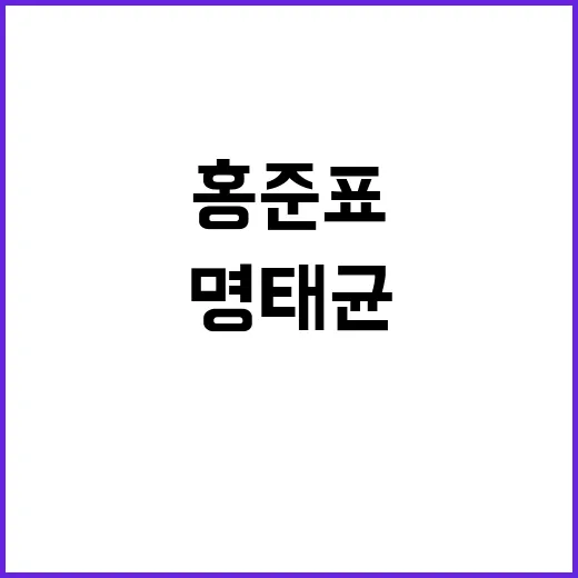 명태균 발언 尹 전화로 하태경 이용해 홍준표 보내니