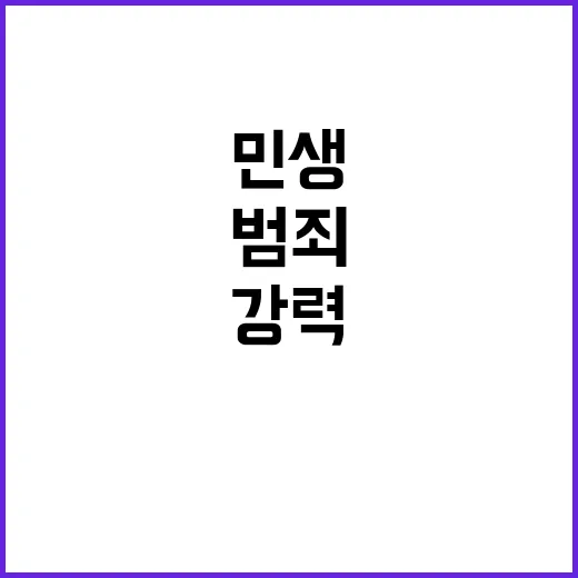 민생 범죄 윤 대통령의 강력한 처벌 의지!