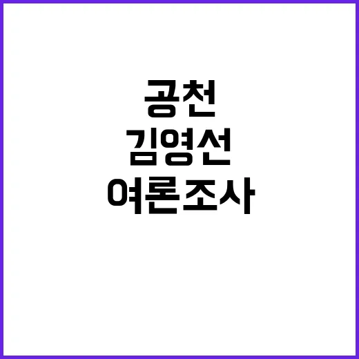 여론조사 김영선 공…