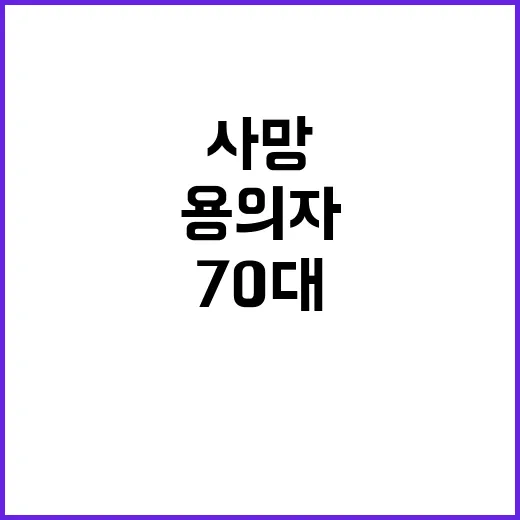 전주 70대 여성 사망 남성 용의자도 사망!