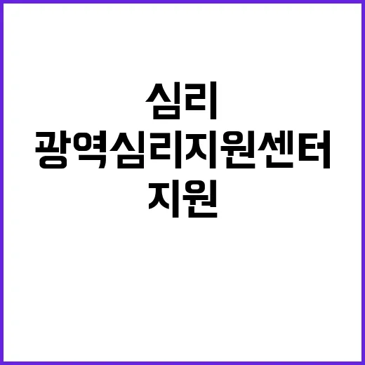 광역심리지원센터 시…